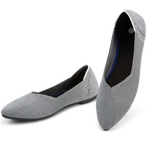 Melmand Ladies Machine Washable Pointed Toe Flat Ballet Shoes, Liz Size 9
